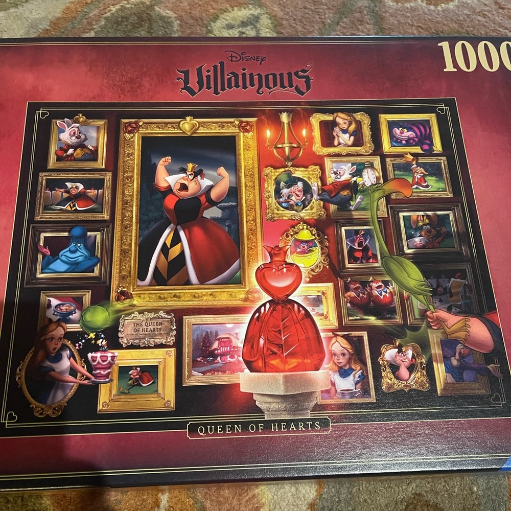 Disney Villainous Queen of Hearts 1000 piece puzzle